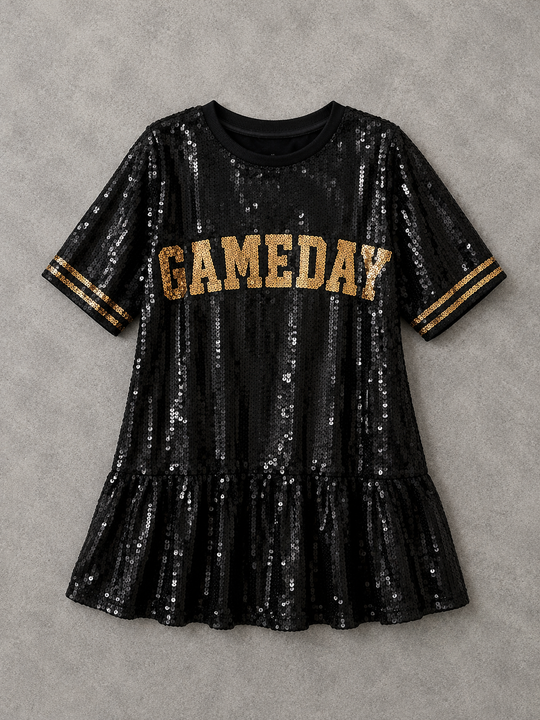 Load image into Gallery viewer, New Orleans Saints Sparkly Sequin Dress