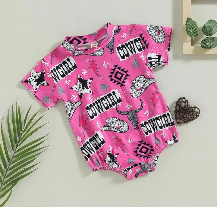 Load image into Gallery viewer, Cowgirl Bodysuit | Western Bodysuit | Baby Girl Clothes | Western Shirt |