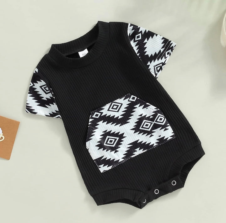 Load image into Gallery viewer, Aztec Bodysuit | Western Bodysuit | Baby Boy Clothes