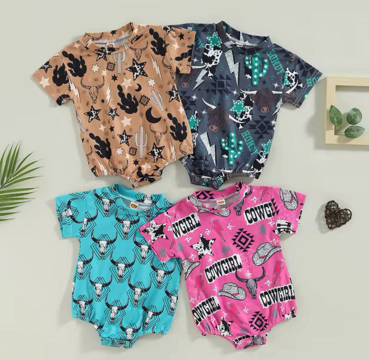 Load image into Gallery viewer, Howdy Western Bodysuit | Western Bodysuit | Baby Boy Clothes | Western Shirt |