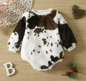 Cow Print Bodysuit | Western Bodysuit | Baby Girl Clothes | Baby Boy Clothes