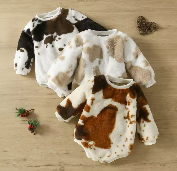 Load image into Gallery viewer, Western Baby Shirt Cow Print Bodysuit | Western Bodysuit | Baby Girl Clothes | Baby Boy Clothes