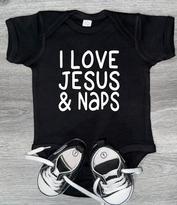 Load image into Gallery viewer, I Love Jesus &amp; Naps Bodysuit