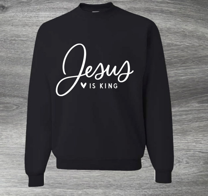 Load image into Gallery viewer, Jesus Is King Adult Unisex Sweatshirt