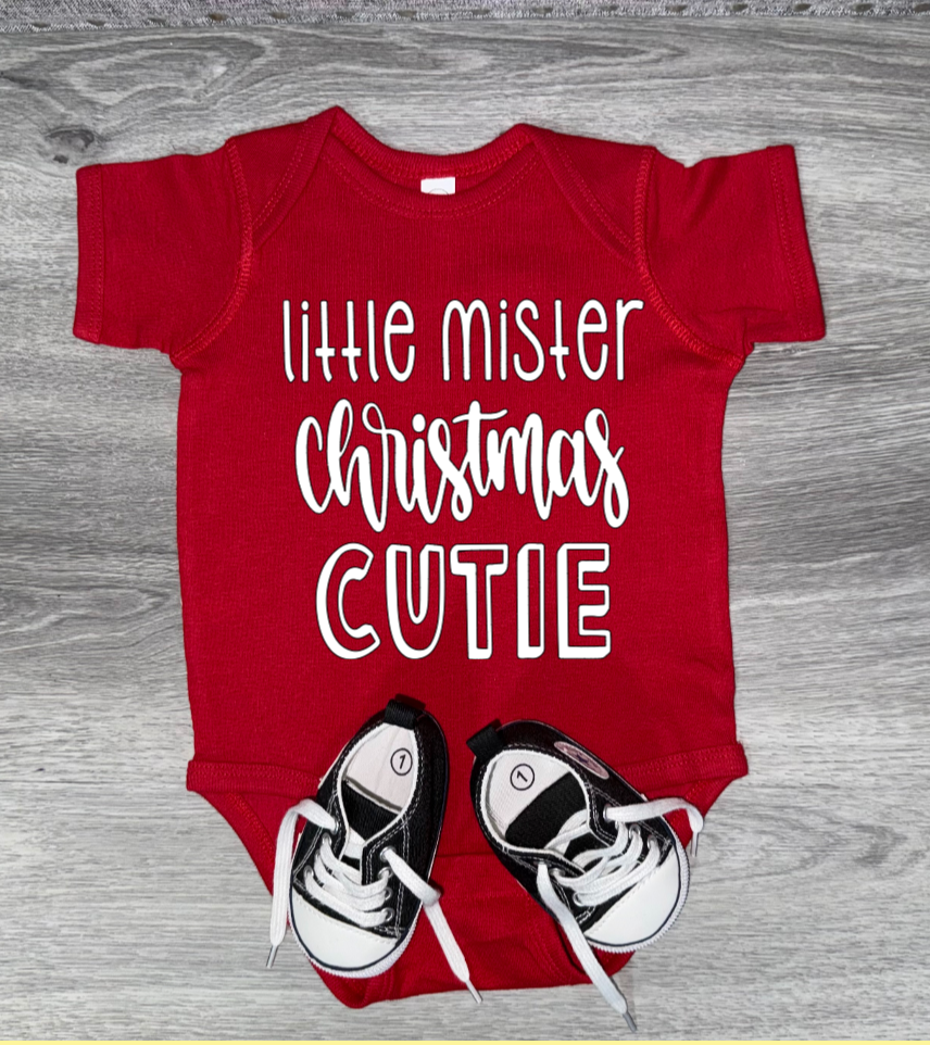 Little Mister Christmas Cutie Bodysuit