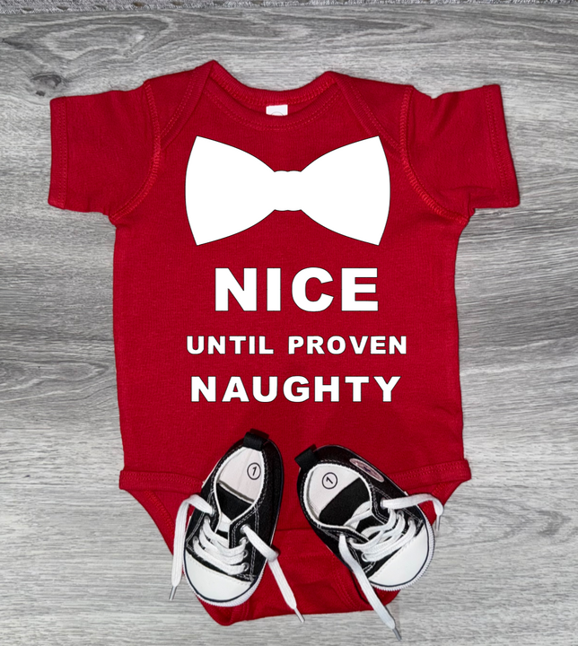 Load image into Gallery viewer, Nice Until Proven Naughty Bodysuit