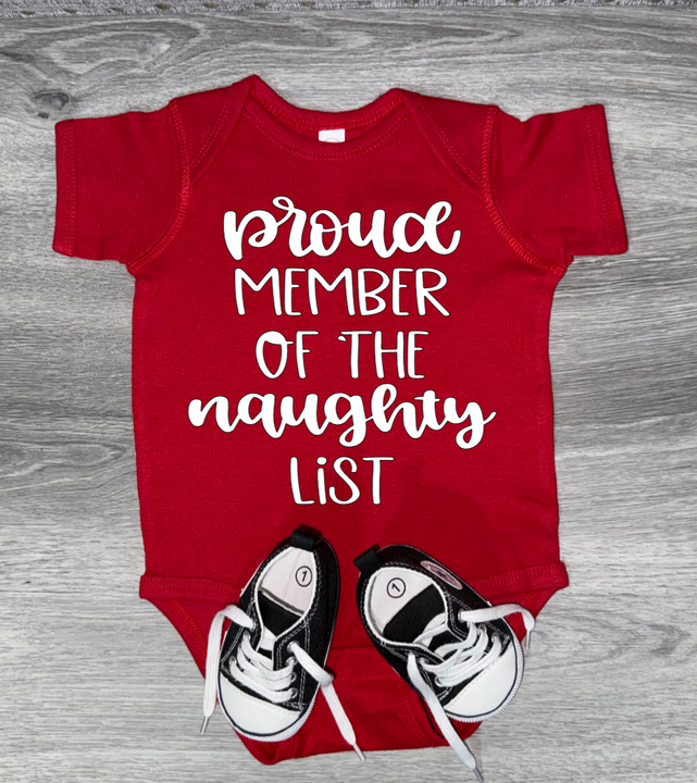 Load image into Gallery viewer, Proud Member Of The Naughty List Bodysuit
