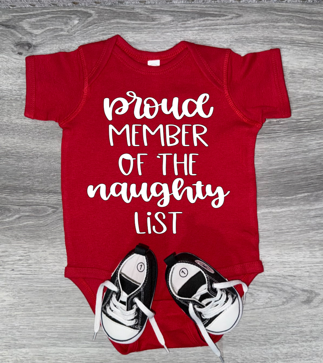 Proud Member Of The Naughty List Bodysuit