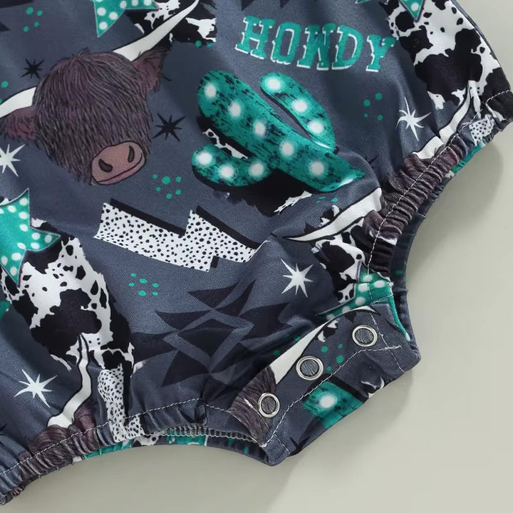 Load image into Gallery viewer, Howdy Western Bodysuit | Western Bodysuit | Baby Boy Clothes | Western Shirt |