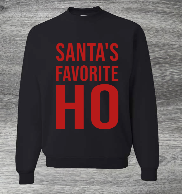 Adult Unisex Santa’s Favorite HO Christmas Sweater