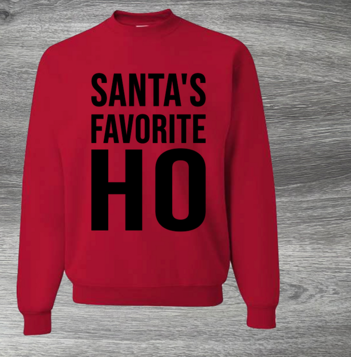 Load image into Gallery viewer, Adult Unisex Santa’s Favorite HO Christmas Sweater