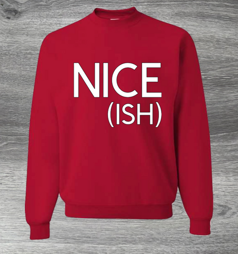Adult Unisex Nice(Ish) Christmas Sweater