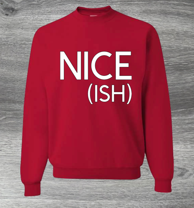 Adult Unisex Nice(Ish) Christmas Sweater