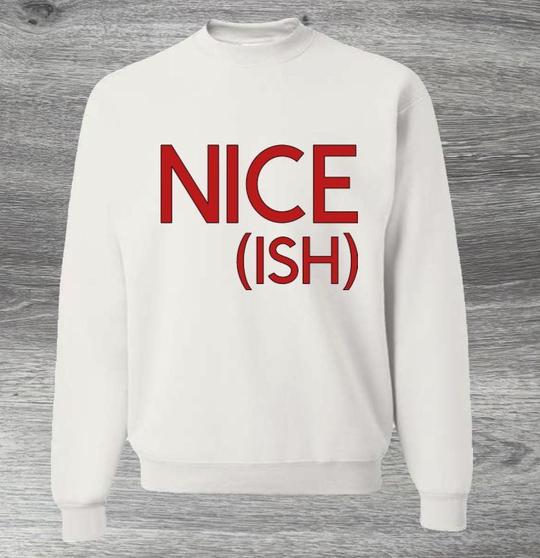 Adult Unisex Nice(Ish) Christmas Sweater