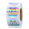 500PC Holographic Thank You For Supporting My Small Business Stickers Adhesive Labels for Boutiques Wrapping Supplies