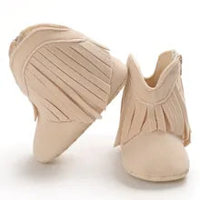 Ivory Fringe Infant Cowboy Boots