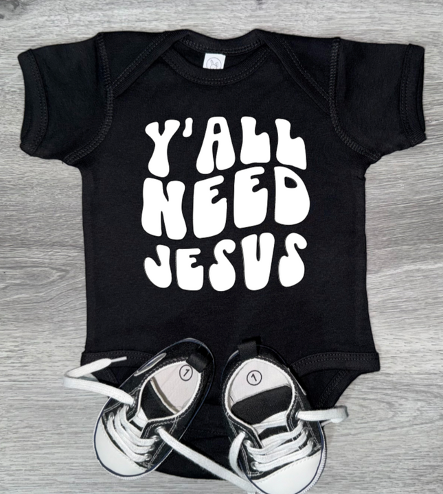Load image into Gallery viewer, Y’all Need Jesus Bodysuit