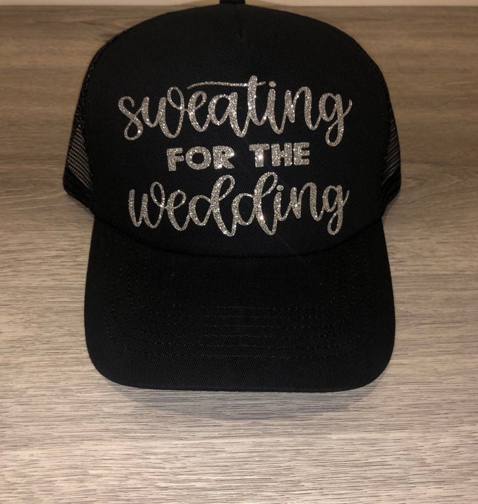 Load image into Gallery viewer, Sweating For The Wedding Trucker Hat