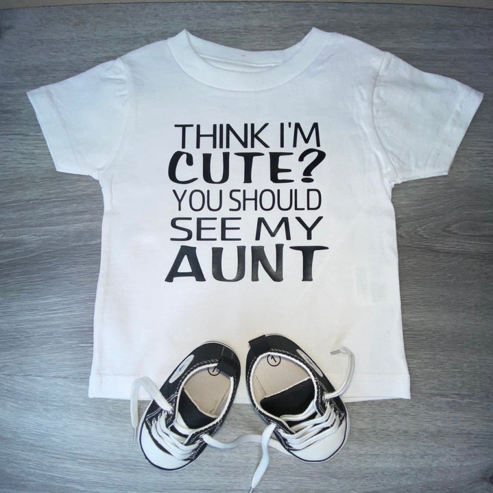 Load image into Gallery viewer, Think I&#39;m Cute You Should See My Aunt Bodysuit