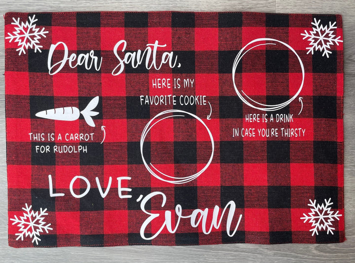Load image into Gallery viewer, Cookies For Santa Placemats
