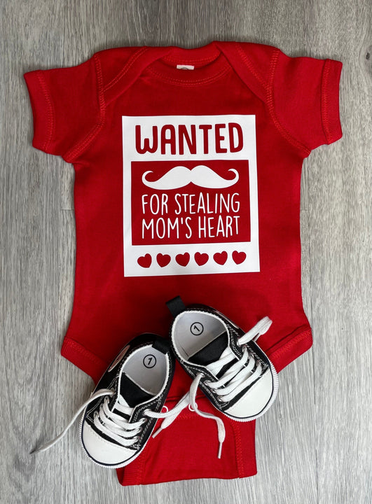 Load image into Gallery viewer, Wanted For Stealing Moms Heart Bodysuit