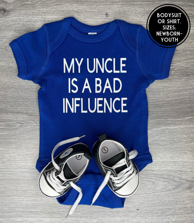 Load image into Gallery viewer, My Uncle Is A Bad Influence Bodysuit