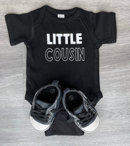 Little Cousin Bodysuit - PREMADE READY TO SHIP 0-3 MONTH FIT