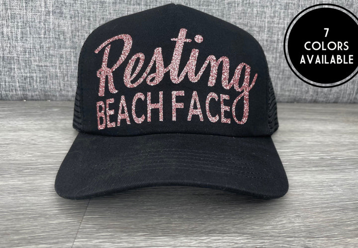 Load image into Gallery viewer, Resting Beach Face Trucker Hat