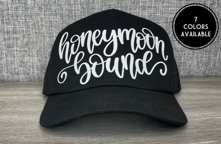 Load image into Gallery viewer, Honeymoon Bound Trucker Hat