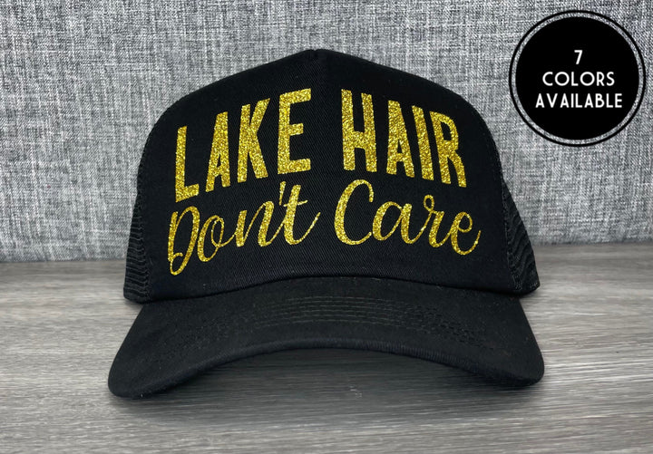 Load image into Gallery viewer, Lake Hair Don't Care Trucker Hat
