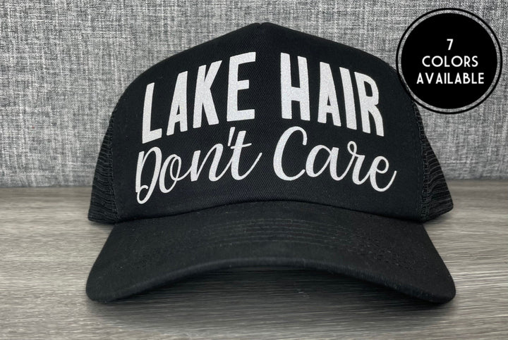 Load image into Gallery viewer, Lake Hair Don't Care Trucker Hat