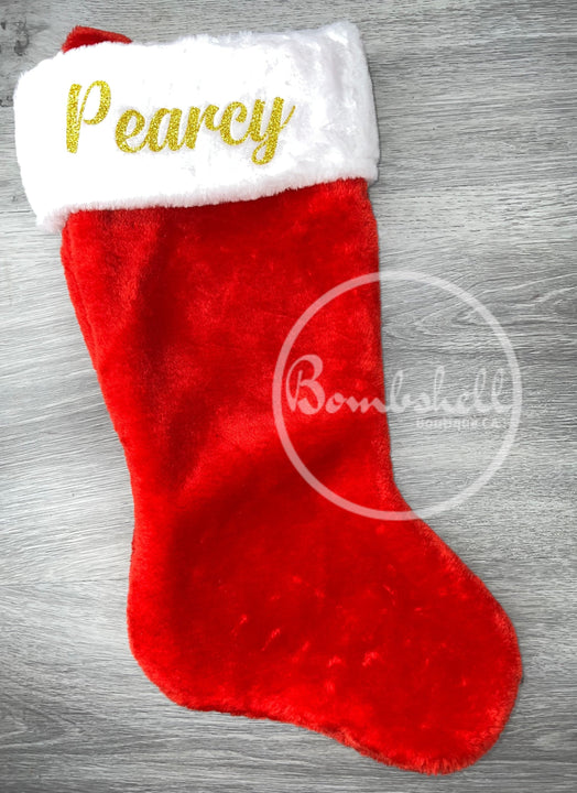 Load image into Gallery viewer, Ultra Plush Traditional Christmas Stocking 18"