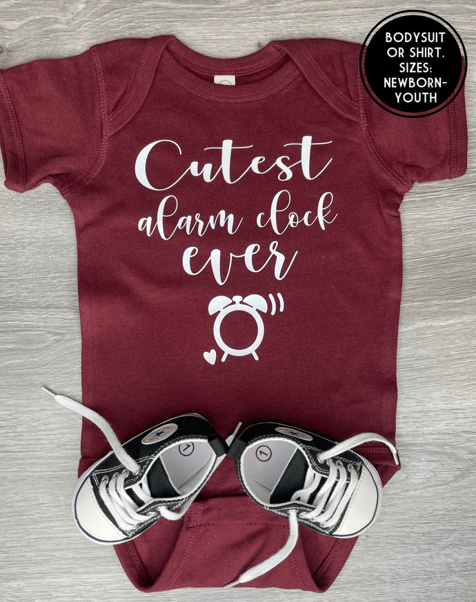 Cutest Alarm Clock Ever Bodysuit