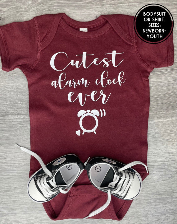 Load image into Gallery viewer, Cutest Alarm Clock Ever Bodysuit