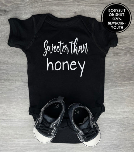 Sweeter Than Honey Bodysuit - PREMADE READY TO SHIP 3-6 MONTH FIT