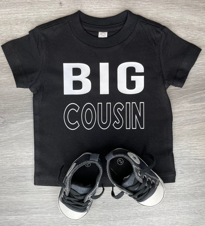 Load image into Gallery viewer,  PREMADE READY TO SHIP 6-12 MONTH FIT Big Cousin Shirt