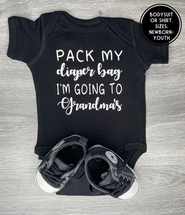 Load image into Gallery viewer, Pack My Diaper Bag I’m Going To Grandmas Bodysuit