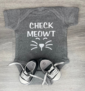 Check Meowt Cat Bodysuit