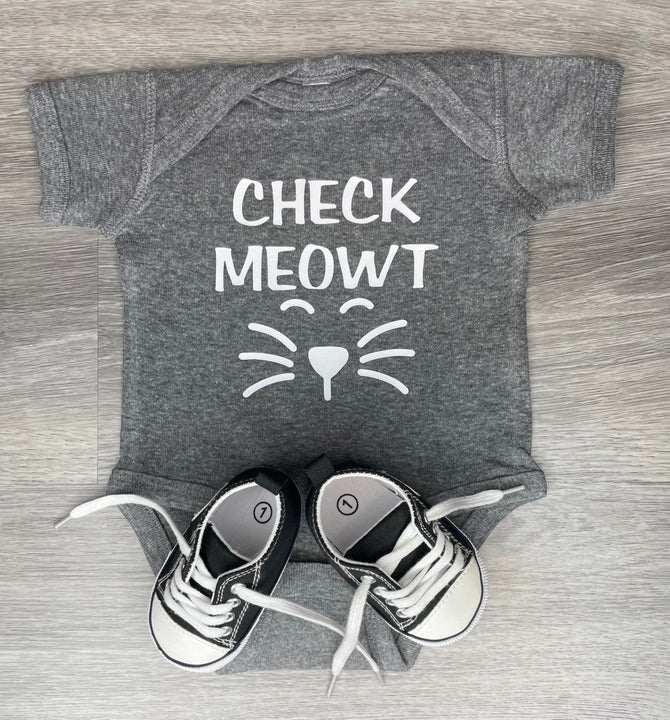 Load image into Gallery viewer, Check Meowt Cat Bodysuit
