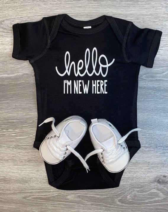 Load image into Gallery viewer, Hello Im New Here Bodysuit