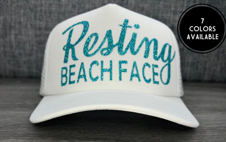 Load image into Gallery viewer, Resting Beach Face Trucker Hat