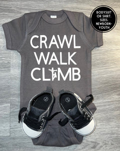 Crawl Walk Climb Lineman Bodysuit