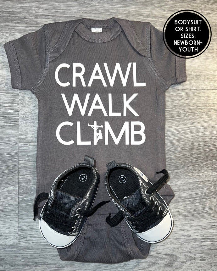 Crawl Walk Climb Lineman Bodysuit