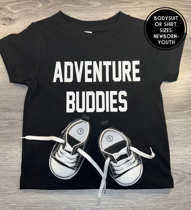 Load image into Gallery viewer,  PREMADE READY TO SHIP 24 MONTH Adventure Buddies Shirt