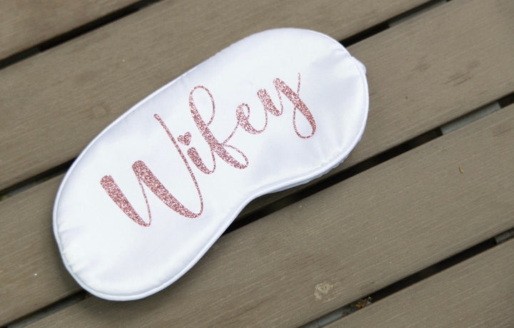 Load image into Gallery viewer, Wifey Sleep Mask  - Decorative Sleep Mask with &quot;Wifey&quot; Text, Available in Multiple Colors, Ideal for Gifts