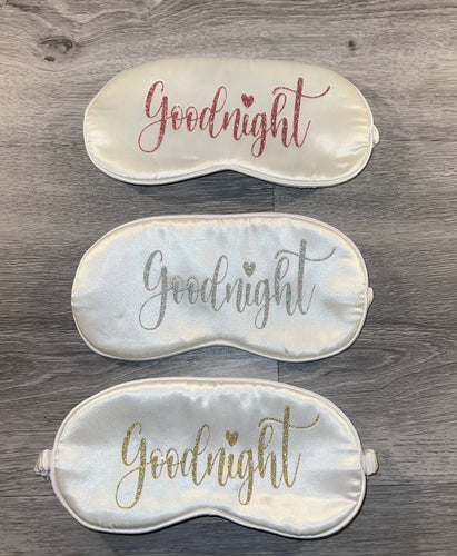 Goodnight Sleep Mask - Decorative Sleep Mask with 