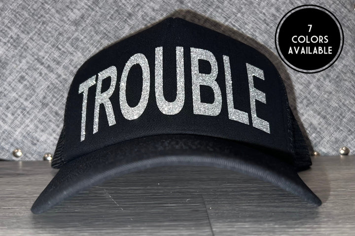 Load image into Gallery viewer, Trouble Trucker Hat