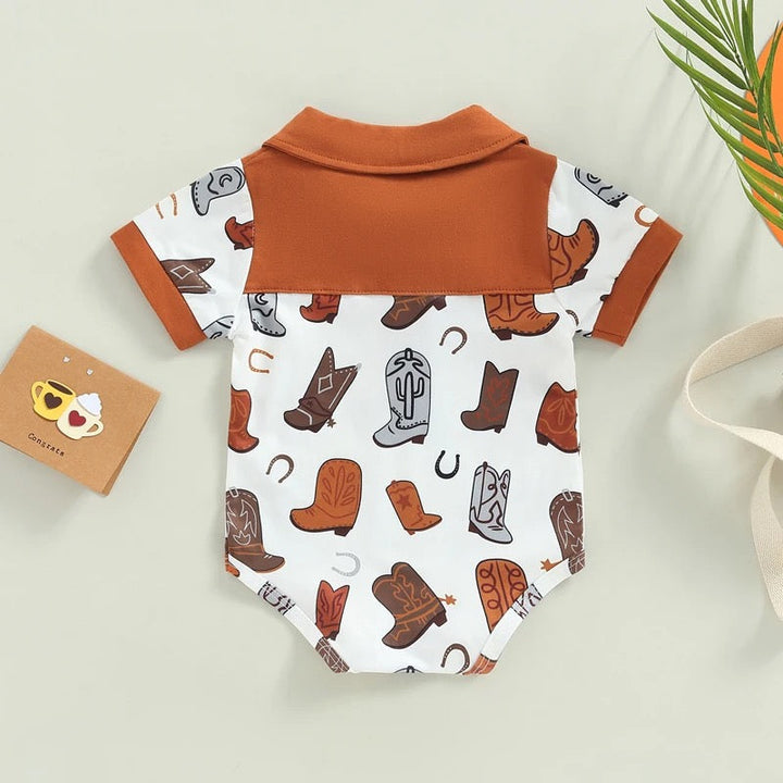 Load image into Gallery viewer, Cowboy Boots Bodysuit | Western Bodysuit | Baby Boy Clothes | Western Shirt