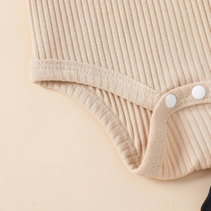 Load image into Gallery viewer, Tan Bodysuit &amp; Leopard Print Pants Set | Western Baby Girl Clothes