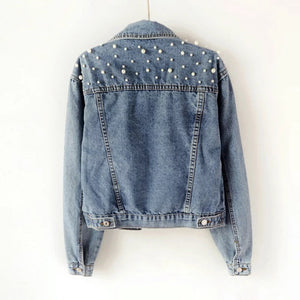 Bride Pearl Denim Jacket